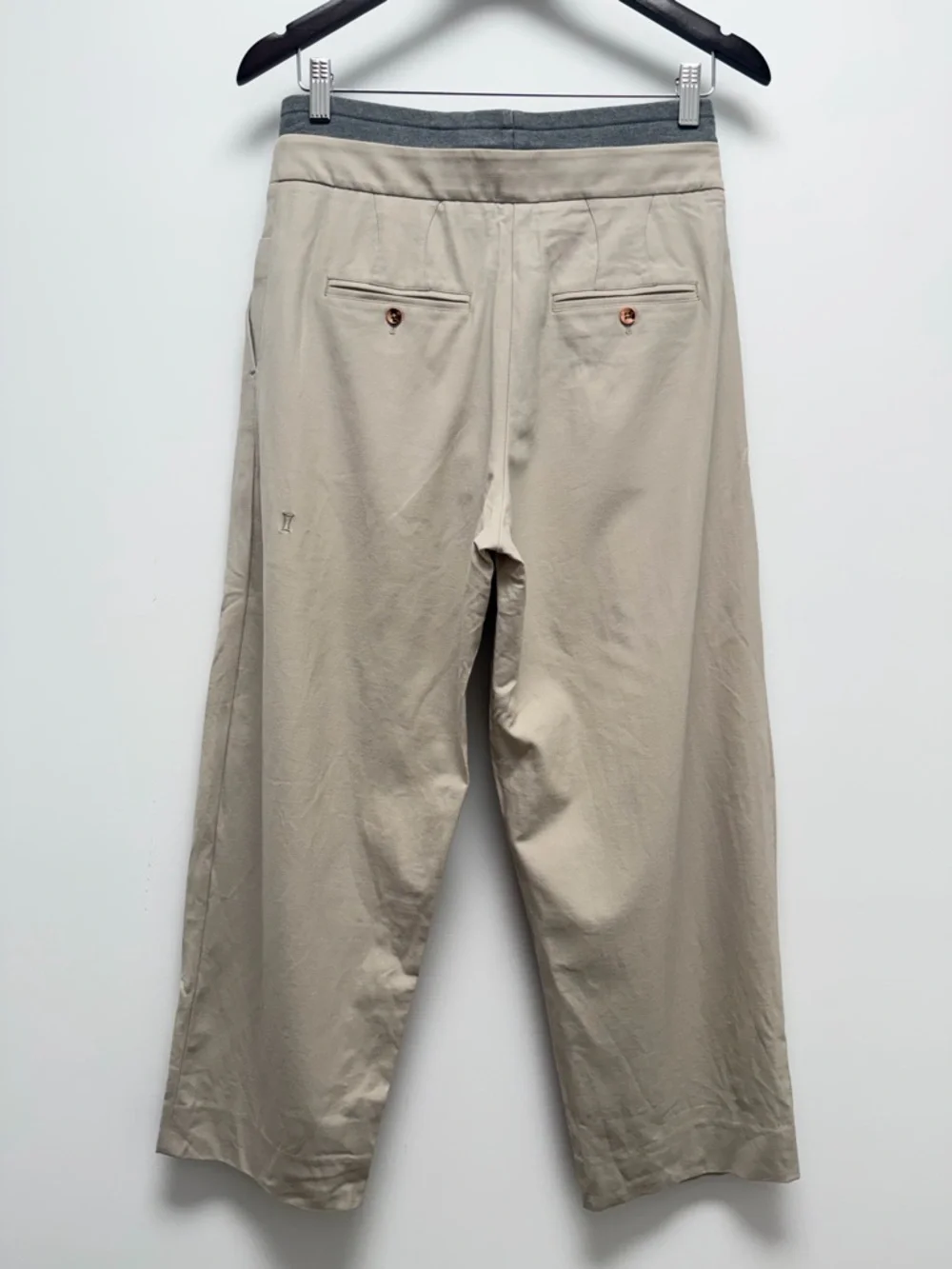 Kit And Ace Quick Drawstring Trouser West Coast Fit Tan Gray Size 4